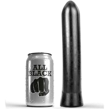 Dildo Realistico All Black Multiuso, Liscio e Flessibile 22 cm